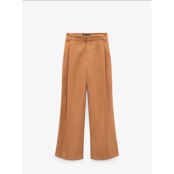 Zara Pants & Jumpsuits Zara Full Length Trousers Dark Russet Size M 738544 Poshmark
